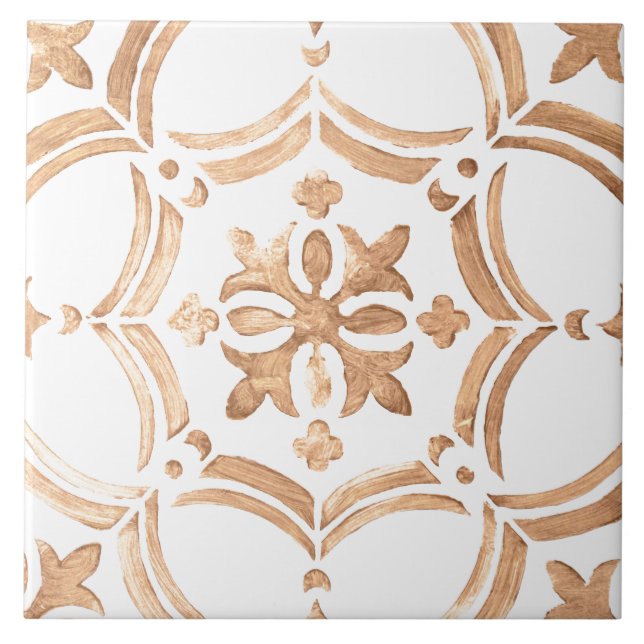 Azulejo Diseño floral colorido (Frente)