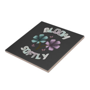 Azulejo Diseño Floral de Primavera Bloom Softly Pastel Cot