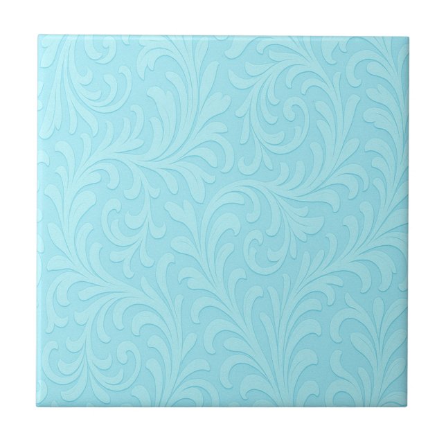 Azulejo diseño floral retro (Frente)