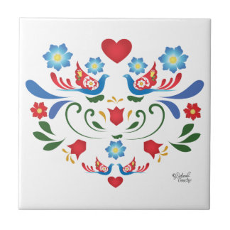 Azulejo Diseño Folclórico Tile Cerámico