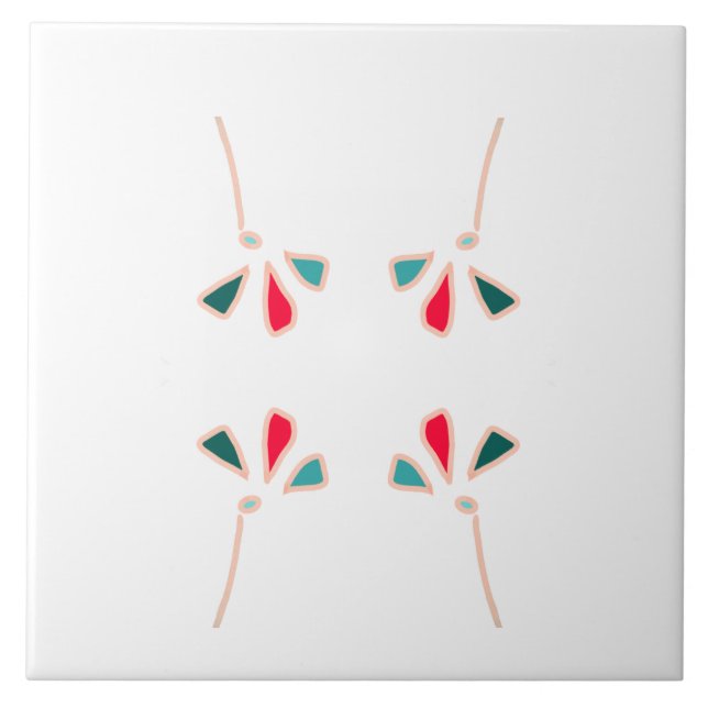 Azulejo Diseño foral simétrico (Frente)