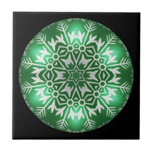 Azulejo Diseño Fractal de Navidad ~ Caleidoscopio ~ * ~