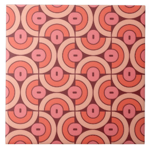 Azulejo Diseño geométrico estilo retro Mod 1970