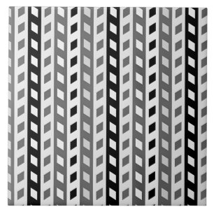 Azulejo Diseño geométrico, gris, negro, blanco,
