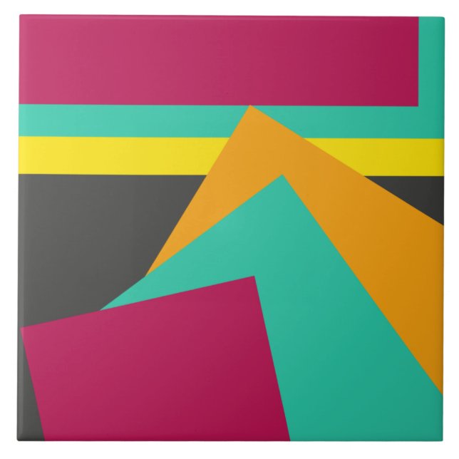 Azulejo Diseño geométrico moderno popular (Frente)