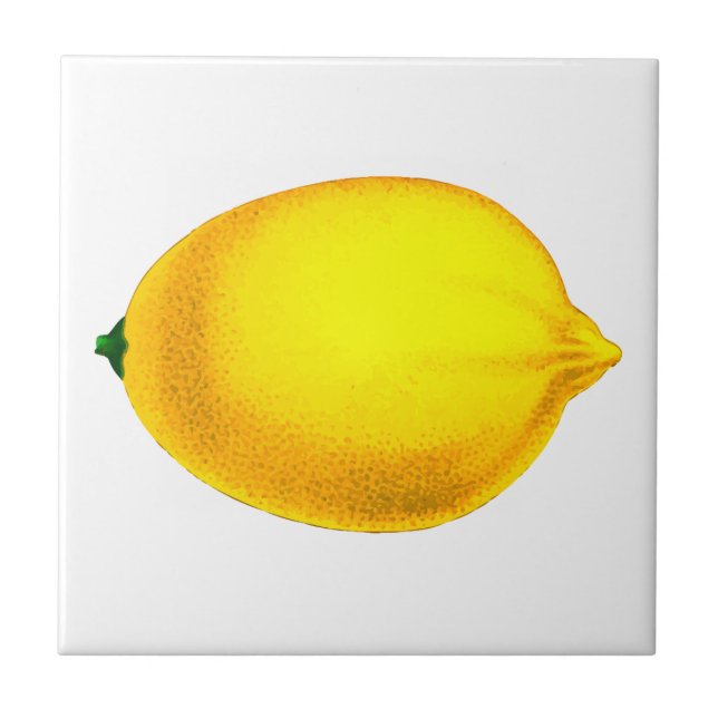 Azulejo Diseño hermoso limón acuarela (Frente)