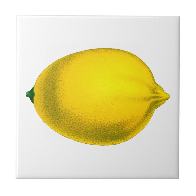 Azulejo Diseño hermoso limón acuarela (Frente)