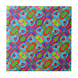 Azulejo Diseño inspirado en el arte tribal Aborigen