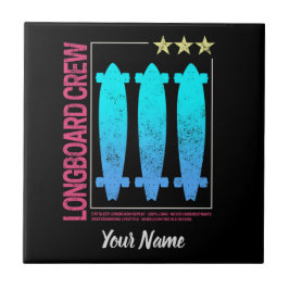 Azulejo Diseño longboard Olli vintage para patinadores