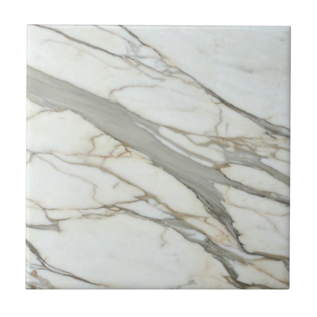 Azulejo Diseño lujoso de mármol gris blanco (Frente)
