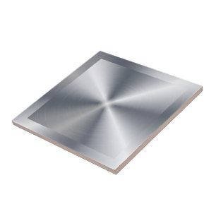 Azulejo Diseño metálico brillante plateado con aspecto de 