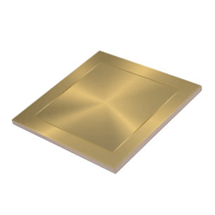 Azulejo Diseño metálico dorado con aspecto de acero inoxid