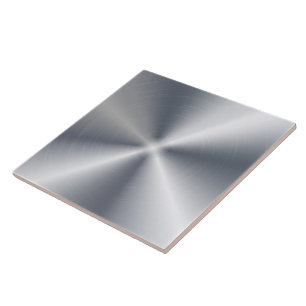 Azulejo Diseño metálico plateado brillante con aspecto de 