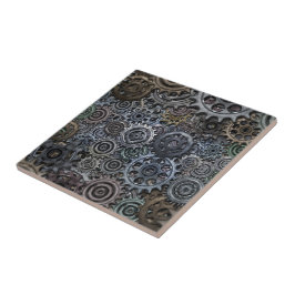Azulejo Diseño metalizado industrial del engranaje