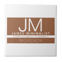 Diseño minimalista profesional moderno | Marrón y 