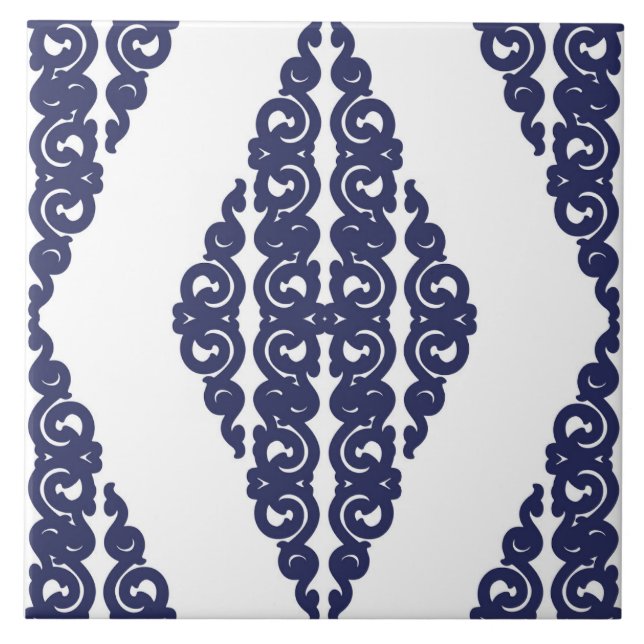 Azulejo Diseño moderno, elegante, patrón ornamental (Frente)