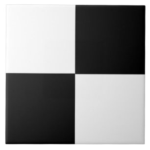 Azulejo Diseño moderno en blanco y negro