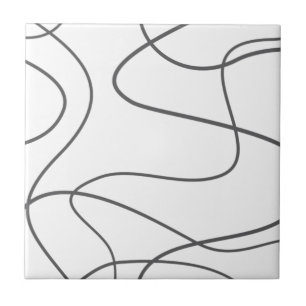 Azulejo Diseño moderno, urbano, abstracto. Líneas ondulada
