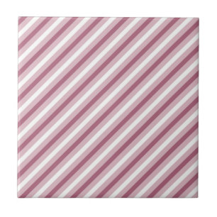 Azulejo Diseño moderno y elegante de rayas rosadas violeta