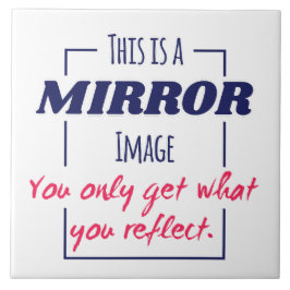 Azulejo Diseño Motivacional de Mentalidad de Reflexión en