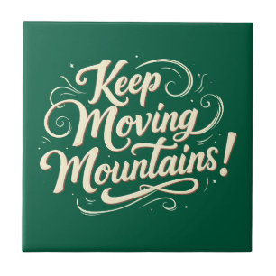 Azulejo Diseño Motivacional Montañas en Movimiento