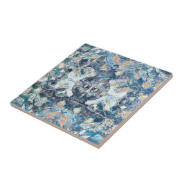 Azulejo Diseño nativo americano tribal clásico azul