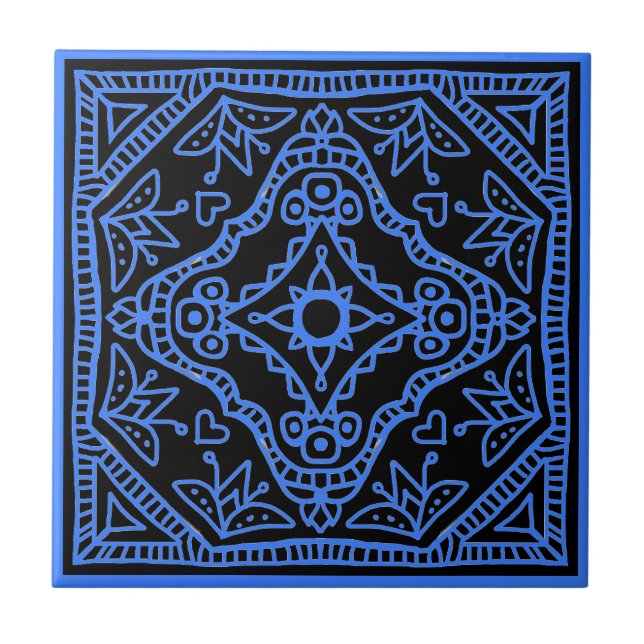 Azulejo Diseño negro (Frente)