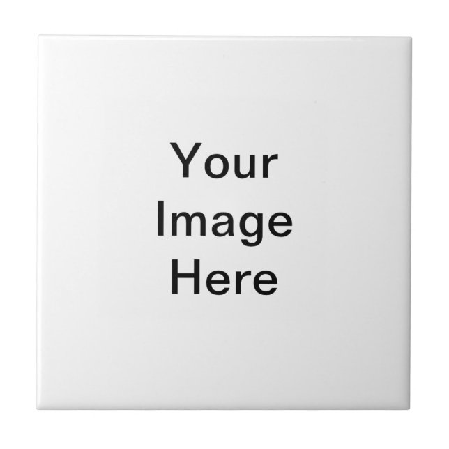 Azulejo Diseño personalizado con su propia imagen (Frente)