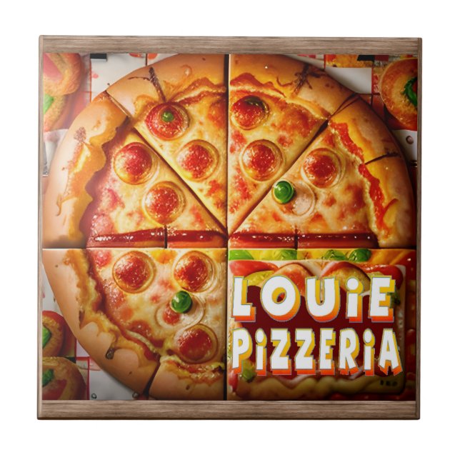 Azulejo Diseño Pizza Pizzeria (Frente)