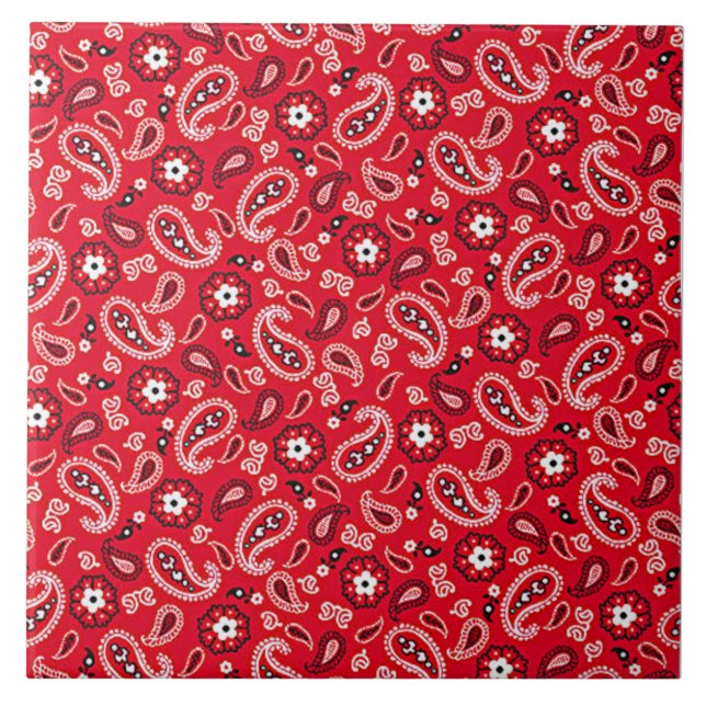 Azulejo Diseño popular de Red Occidental (Frente)