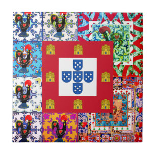 Azulejo Diseño portugués Cojín decorativo de Tote