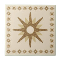 Diseño Retro Gold Starburst