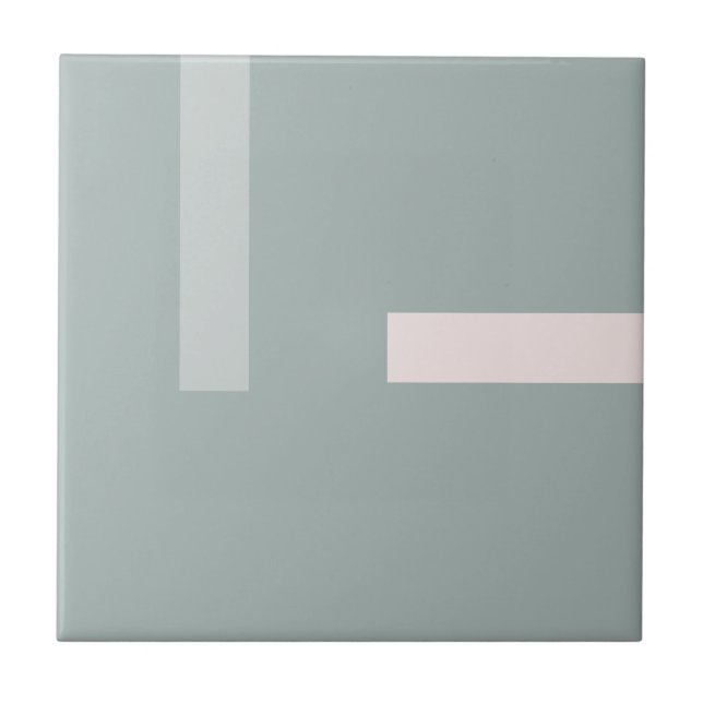 Azulejo Diseño rosa nórdico Kale Green Rubor (Frente)