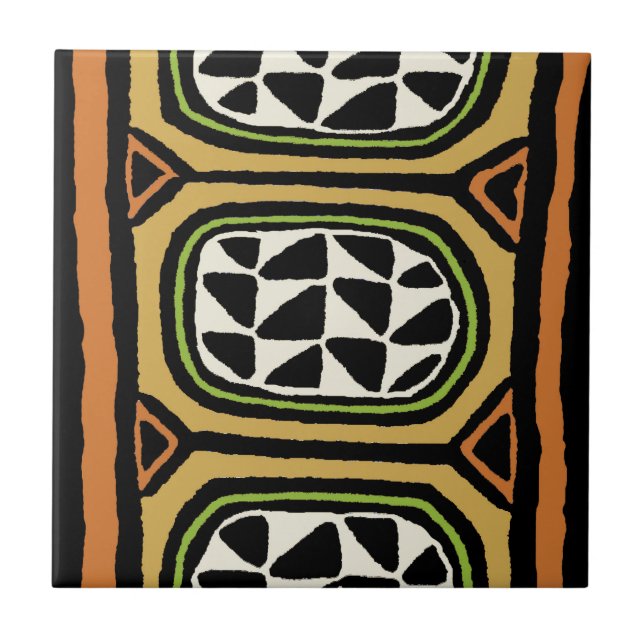 Azulejo Diseño textil kuba africano (Frente)