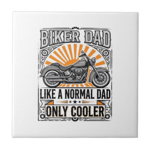 Azulejo Diseño vectorial de motocicleta vintage para papá