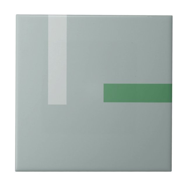 Azulejo Diseño Verde de Col Kale Nórdico (Frente)