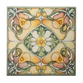 Azulejo diseño vintage antigüedades de cerámica peranakan