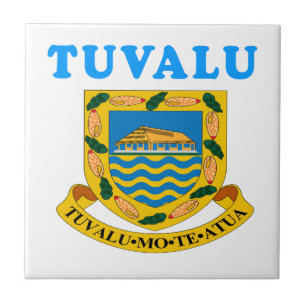 Azulejo Diseños del escudo de armas de Tuvalu