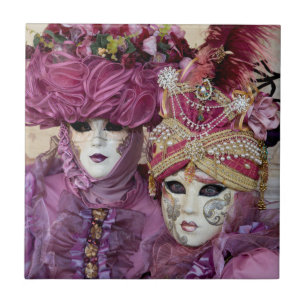 Azulejo Disfraz de Carnaval morado, Venecia