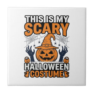 Azulejo Disfraz de Halloween Disfraz de Bruja de Calabaza