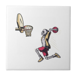 Azulejo Disfraz de jugador de baloncesto esqueleto de Hall