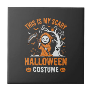 Azulejo Disfraz divertido de la Parca para Halloween Cemen