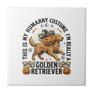 Azulejo Disfraz humano de Halloween Retriever Dorado Calab