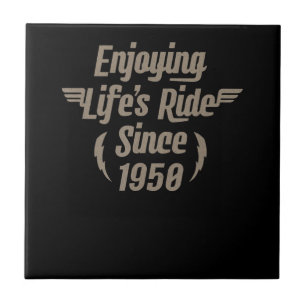 Azulejo Disfrute del regalo de la vida para los amantes de