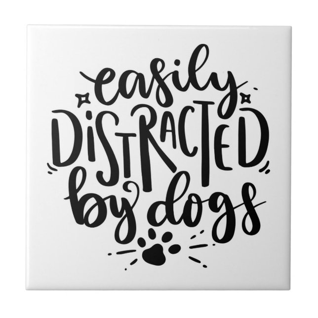 Azulejo Distrado Fácilmente Por Perros (Frente)
