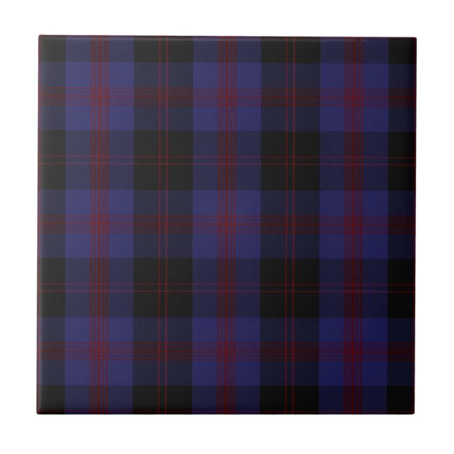 Azulejo Distrito de Angus Tartán Escocia Plaid (Frente)
