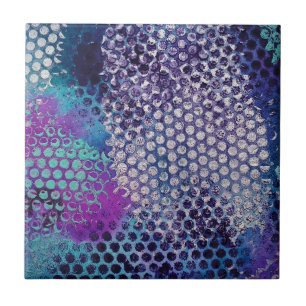 Azulejo Diversión abstracta con puntos apuntados