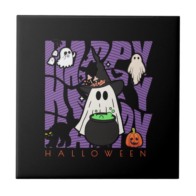 Azulejo Diversión de Taveo | Feliz Halloween Magic & Misch (Frente)