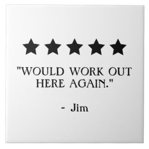 Azulejo Divertida opinión de 5 estrellas. Me ejercitaría a