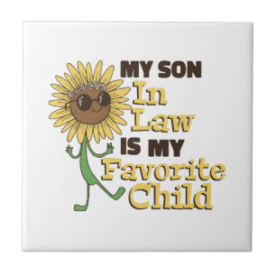 Azulejo Divertido Mi yerno es mi hijo favorito Familia Mam